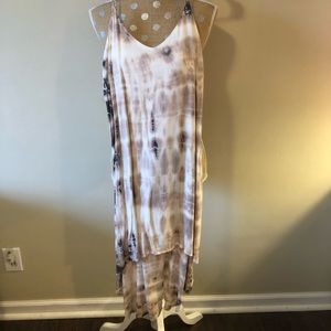 Cloth &Stone tie dye low high midi dress